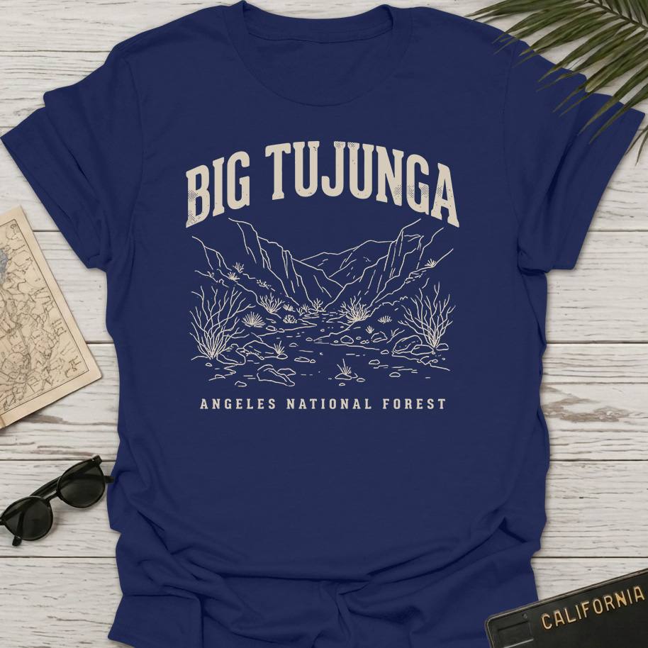 Big Tujunga Angeles Line Art T-Shirt