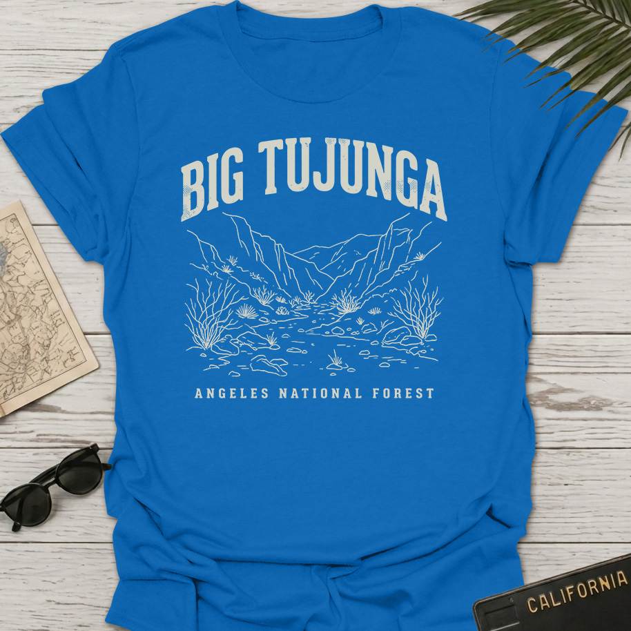 Big Tujunga Angeles Line Art T-Shirt