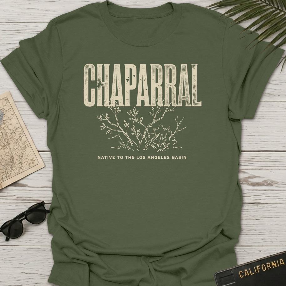 Chaparral Line Art Illustration T-Shirt