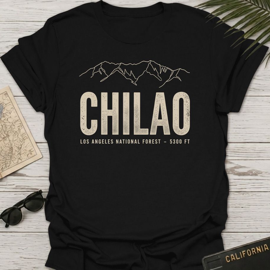 Chilao Los Angeles Line Art T-Shirt