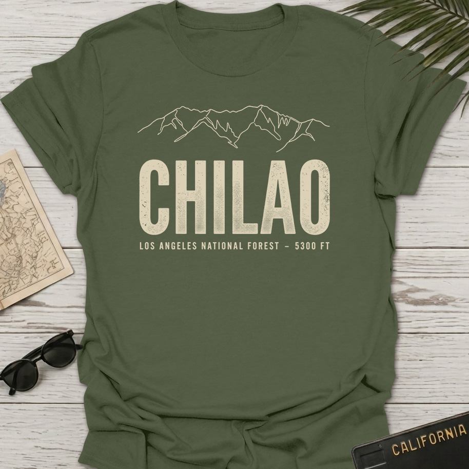 Chilao Los Angeles Line Art T-Shirt