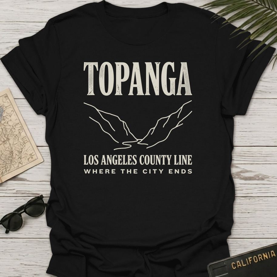 Topanga Los Angeles Line Art T-Shirt