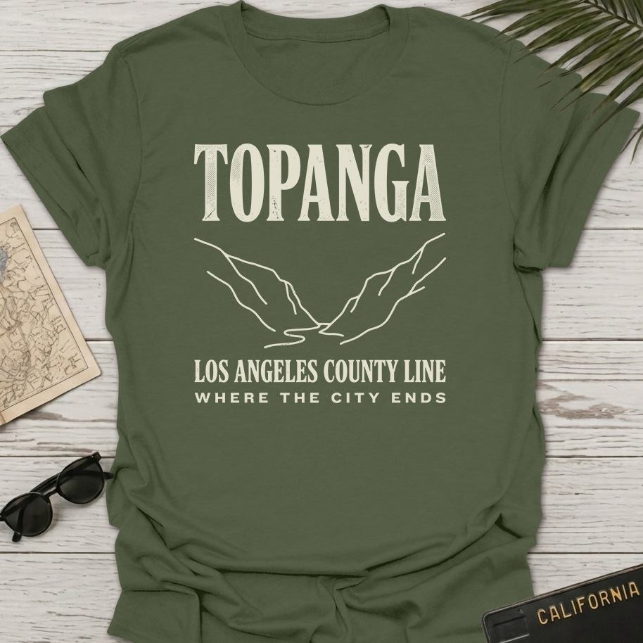Topanga Los Angeles Line Art T-Shirt