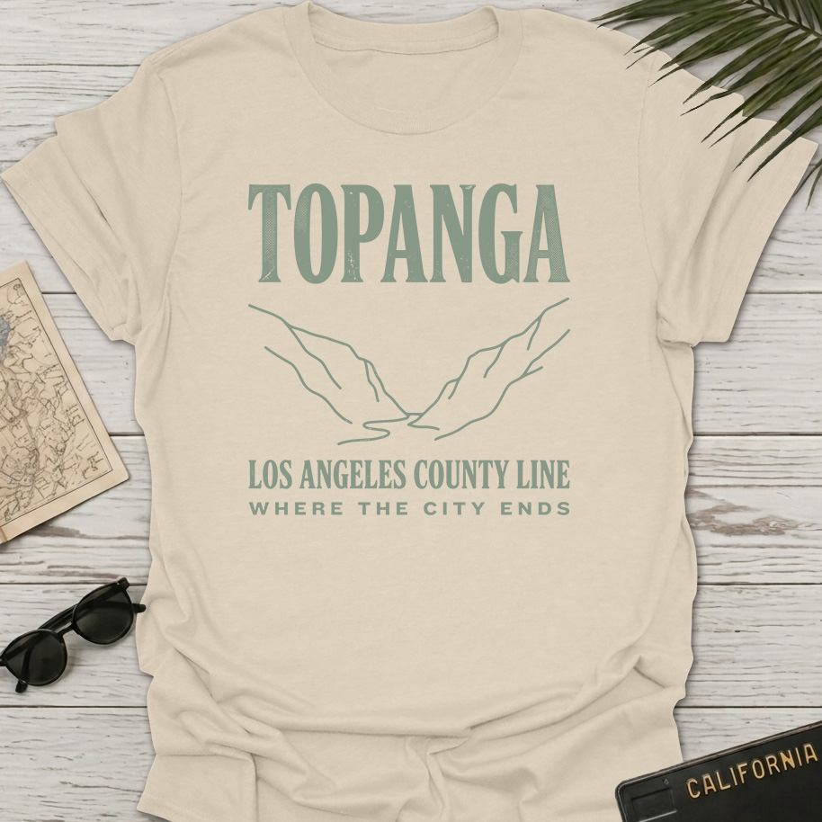 Topanga Los Angeles Line Art T-Shirt