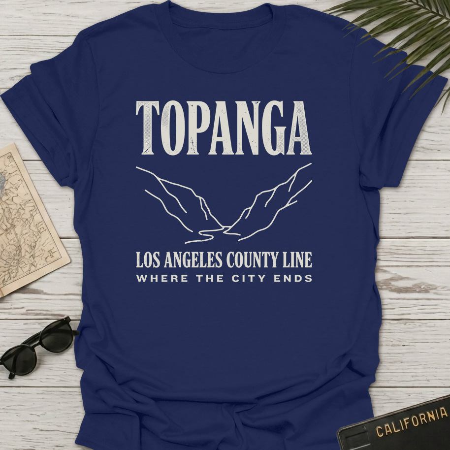 Topanga Los Angeles Line Art T-Shirt