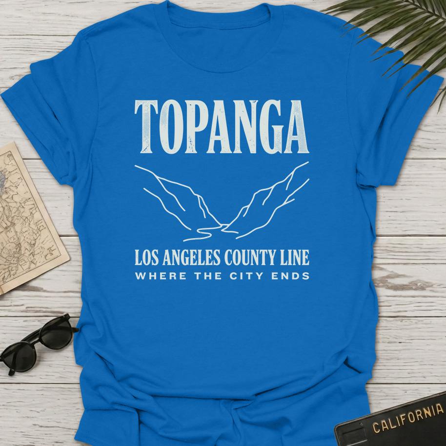 Topanga Los Angeles Line Art T-Shirt