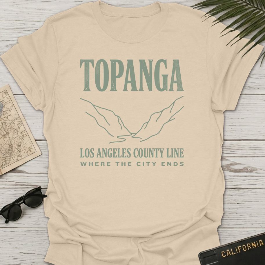 Topanga Los Angeles Line Art T-Shirt