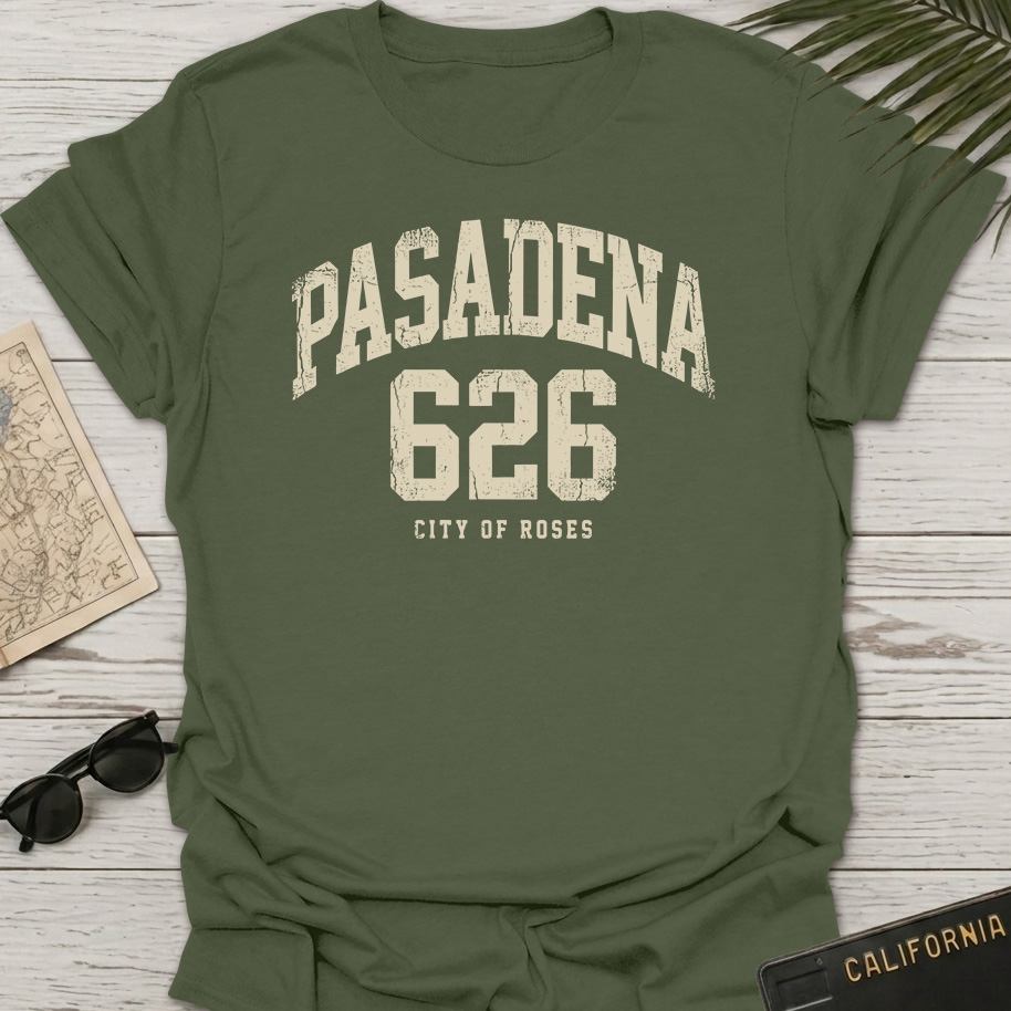 Vintage Collegiate Pasadena 626 T-Shirt