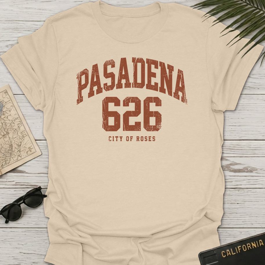 Vintage Collegiate Pasadena 626 T-Shirt