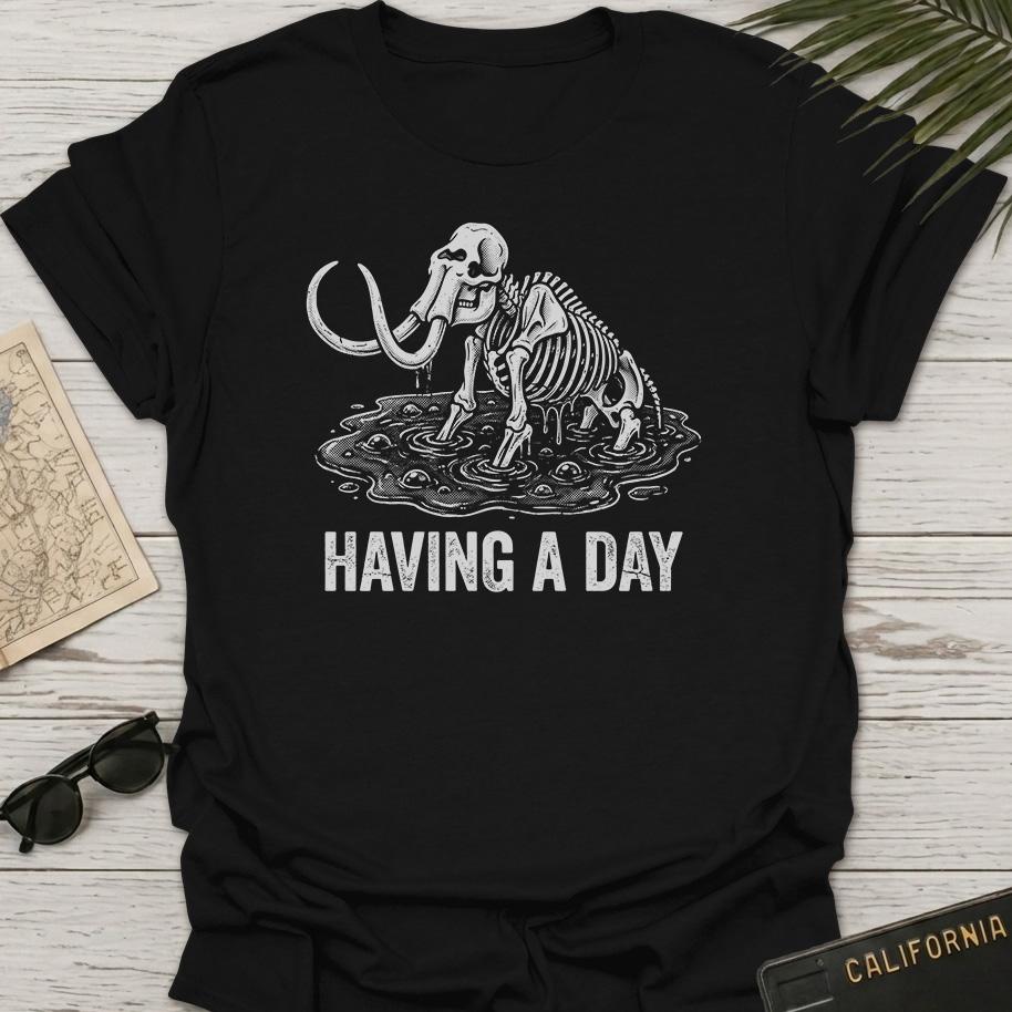 Woolly Mammoth Having A Day T-Shirt