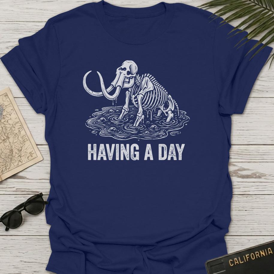 Woolly Mammoth Having A Day T-Shirt