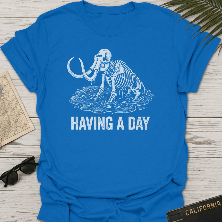 Woolly Mammoth Having A Day T-Shirt