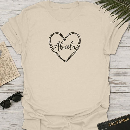 Abuela Heart Shape T-Shirt