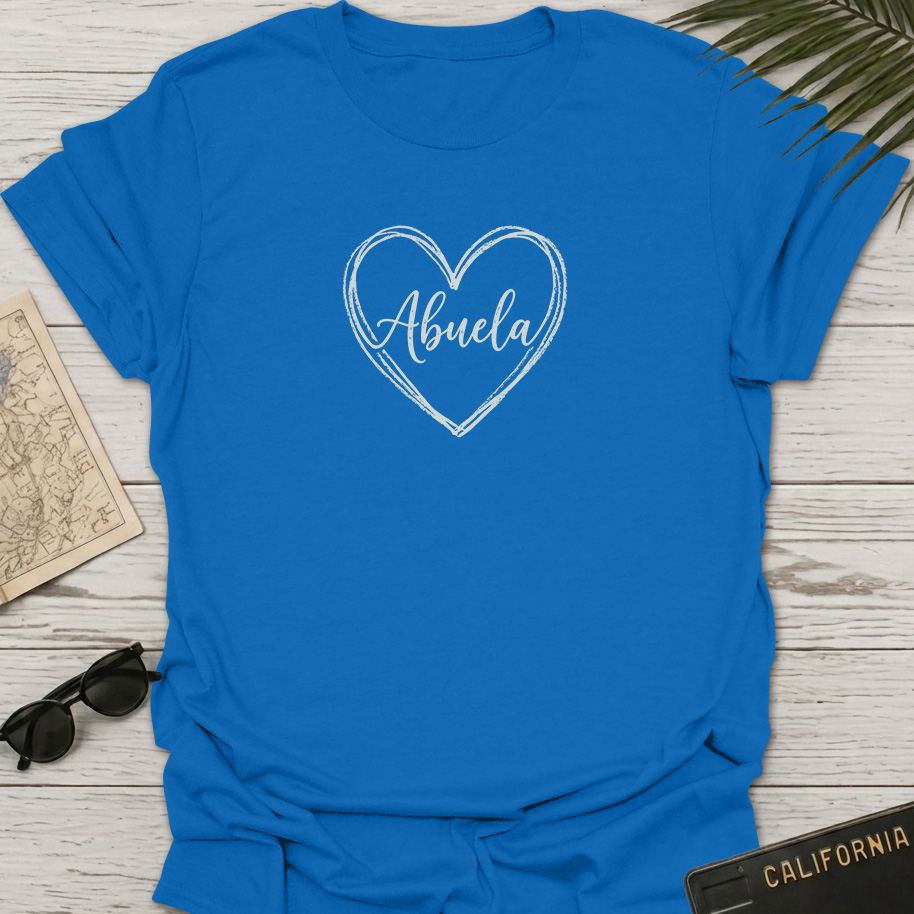 Abuela Heart Shape T-Shirt