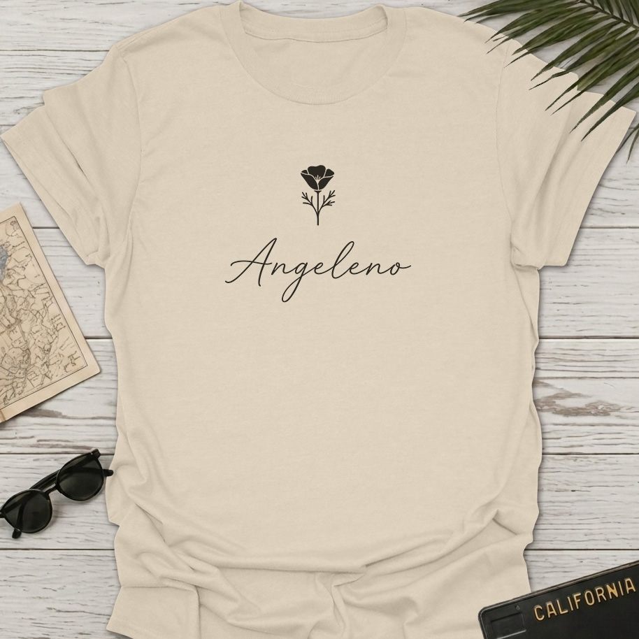 California Poppy Minimalist T-Shirt