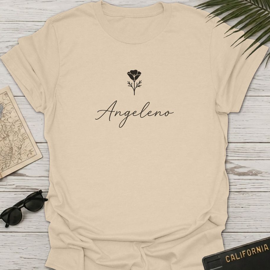 California Poppy Minimalist T-Shirt
