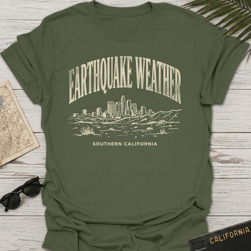 Earthquake Weather Vintage T-Shirt