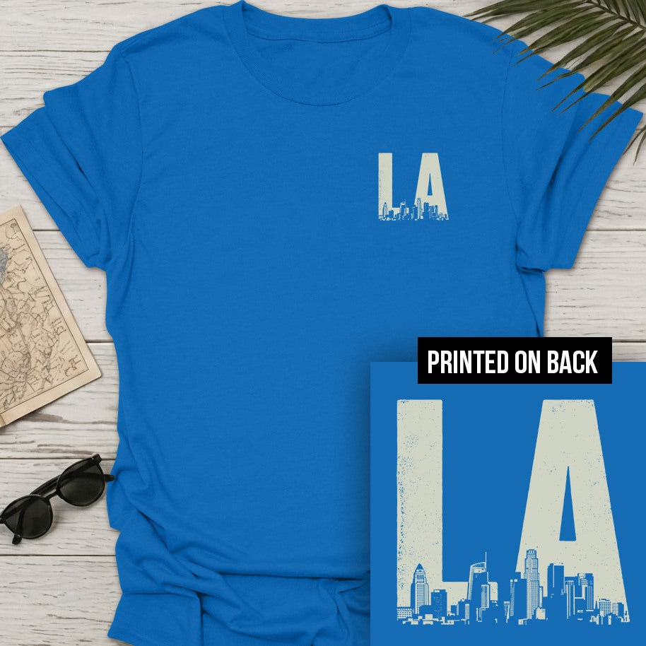 LA City Letters Back Print T-Shirt